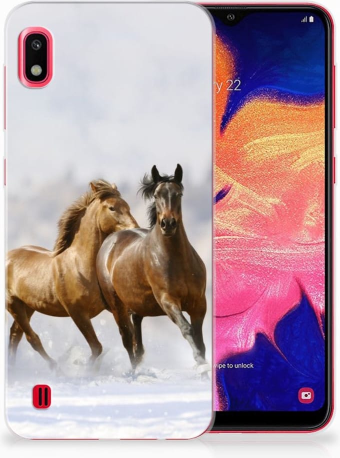 Samsung Galaxy A10 TPU Hoesje Paarden