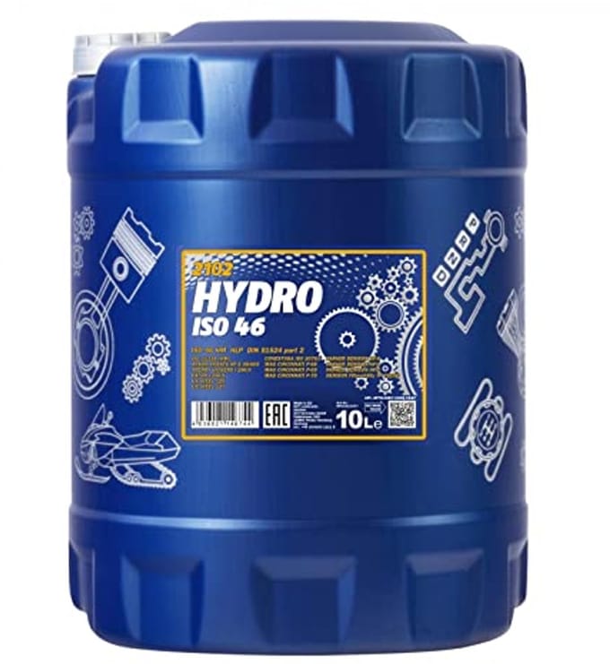 Hydraulische Olie ISO 46 - 10L voor Stationaire en Mobiele Apparatuur