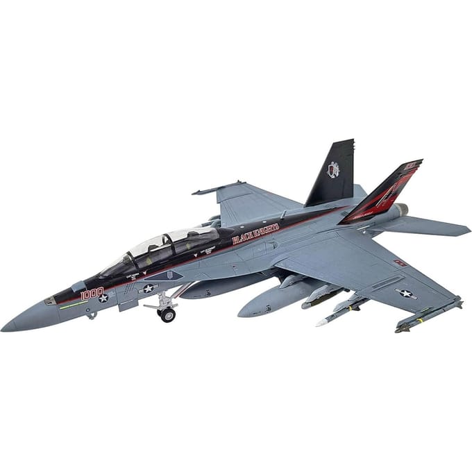 Academy Modelbouwpakket Militaire voertuigen - 12577 USN F/A-18F - VFA-154 Black Knights Plastic - 1:72 - Modelbouw