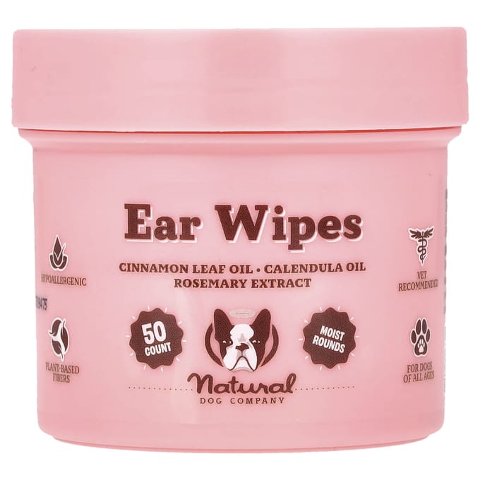 Natural Dog Company, Oorweefsels, 50 Stuks pink