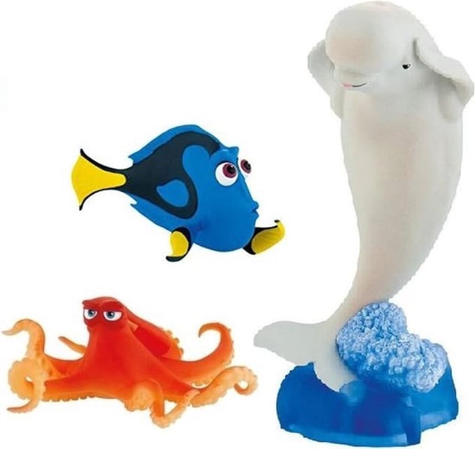 Bullyland Disney Finding Dory set (met o.a.: Dolfijn en octopus)
