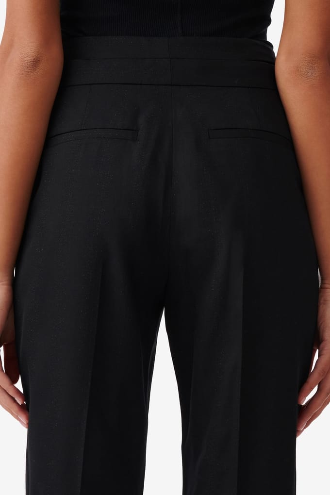 IRO Paris Luada Trouser Black Lurex Größe: 38 | Stoffhosen Outlet | Damen | Schwarz