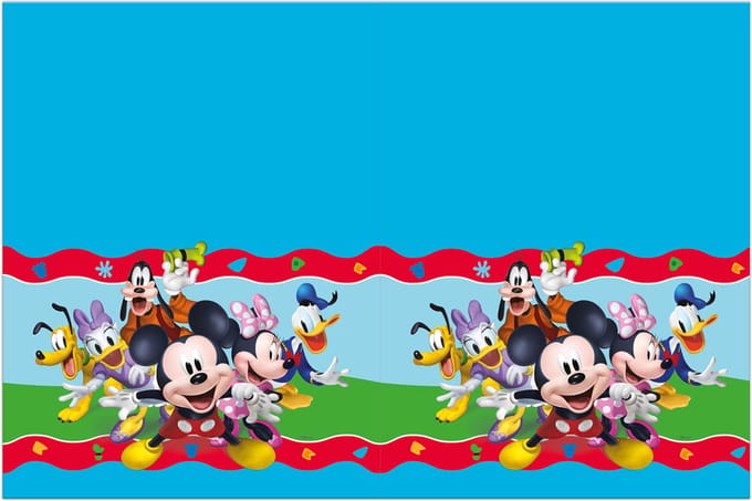 Vegaoo - Plastic tafelkleed Mickey Mouse 180 x 120 cm