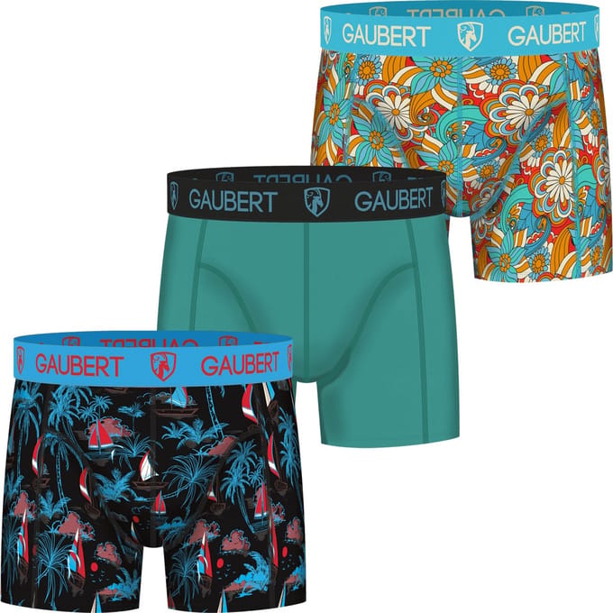 GAUBERT Bamboe Boxershorts 3-Pack Blauw - Maat XXL