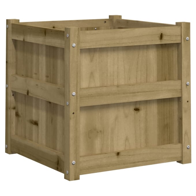 vidaXL - Plantenbak - 50x50x50 - cm - geïmpregneerd - grenenhout