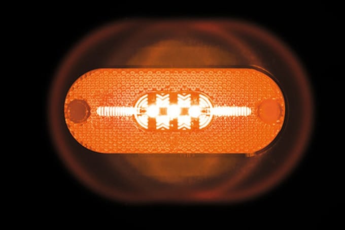 Markeringslamp 108x90mm 24V LED