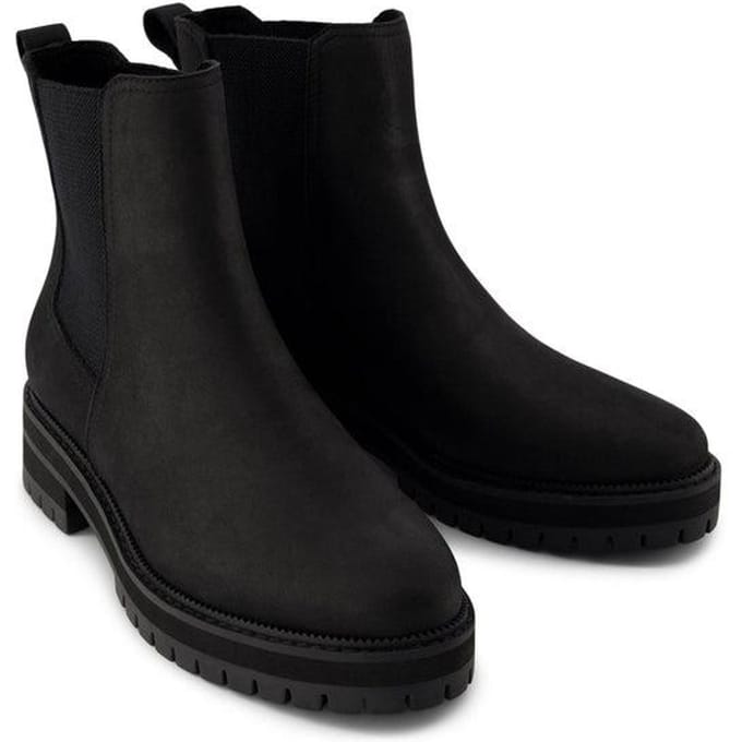 TOMS Bennet Leren Zwarte Laarzen Voor Dames
