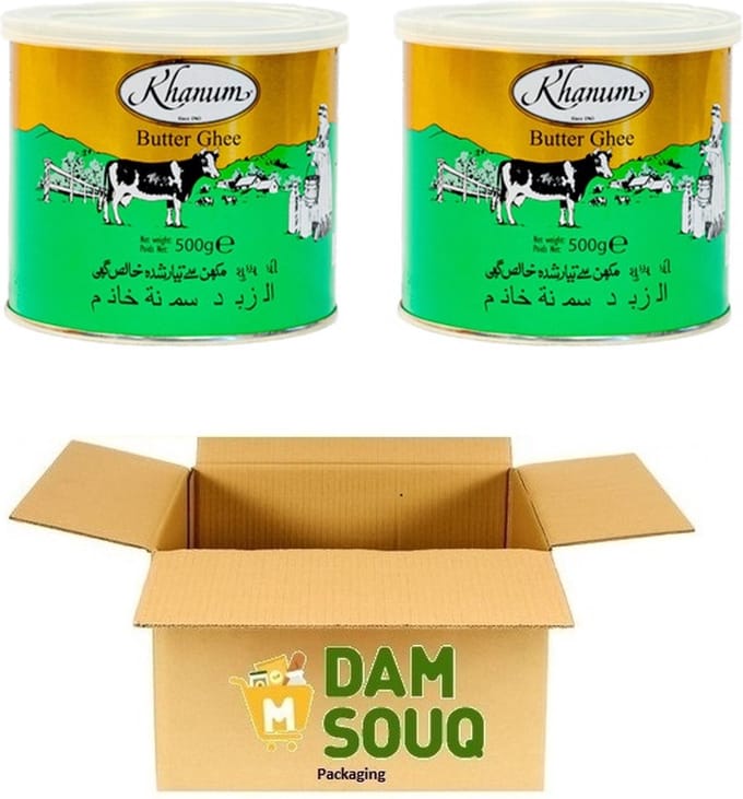 Multipak Khanum Butter Ghee - (Geklaarde Boter) - (2x 500 Gram)