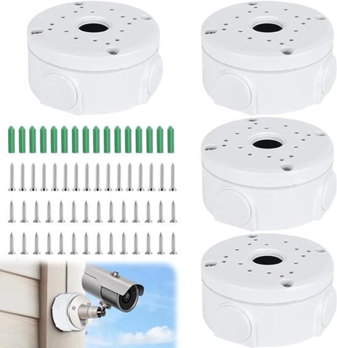 Waterdichte Kunststof Camera-Aansluitdoos voor Bullet Bewakingscamera - Junction Box (Wit)