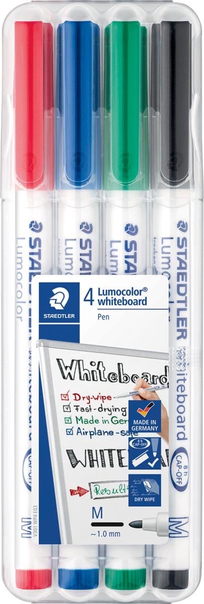 Whiteboardmarker staedtler 301 rond 1mm ass | 10 stuks
