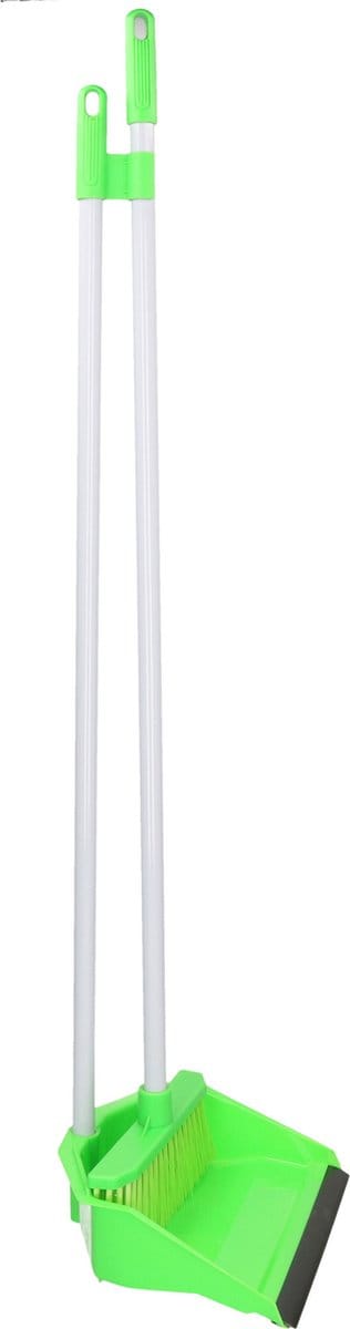 Benson lange stoffer en blik op steel - groen - 87 cm - mariasetje