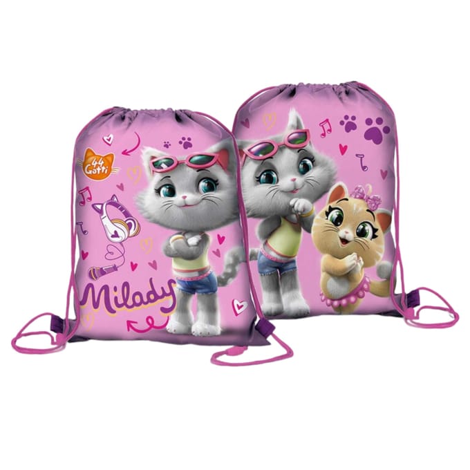 44 Gatti Gymtas - 40 cm - Voor school en zwemles - Roze