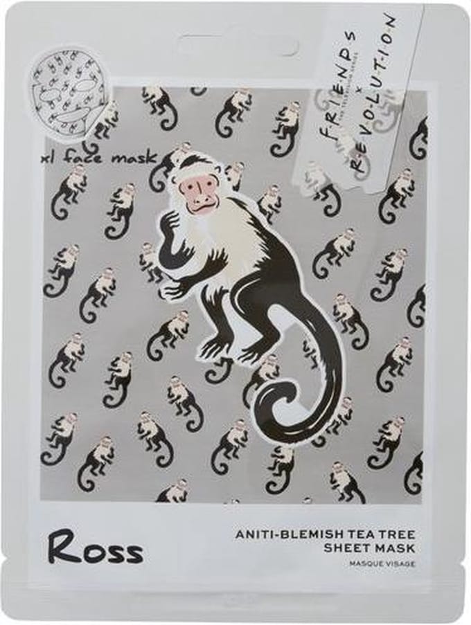 Makeup Revolution x Friends Ross Tea Tree Sheet Mask - Gezichtsmasker