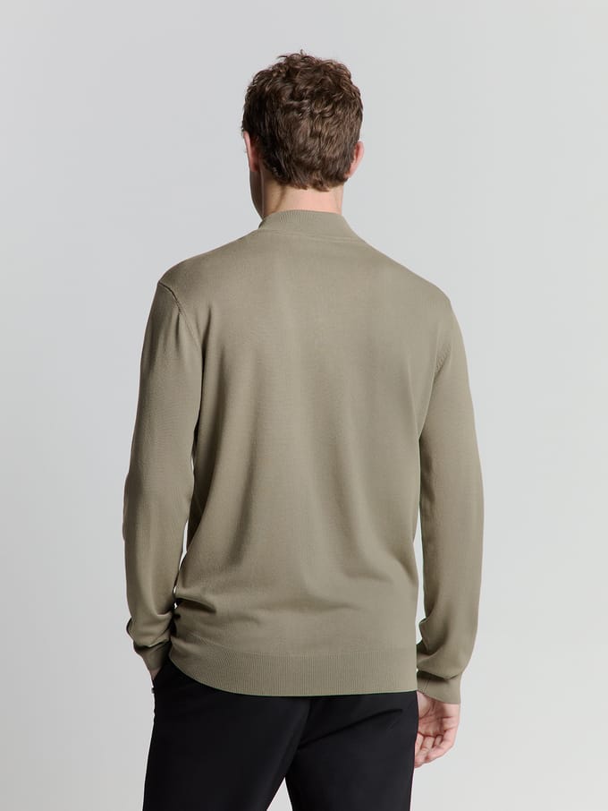 No Excess Pullover Half Zip Light Army Maat: XL | Sweaters Outlet | Heren | Bruin