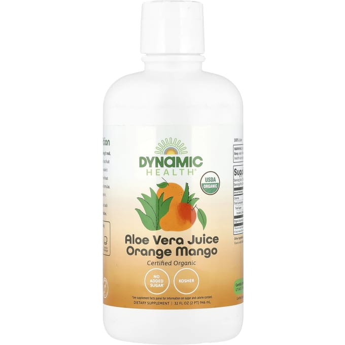 Biologische Aloë Vera, Sinaasappel Mango, 946ml(32 fl oz)