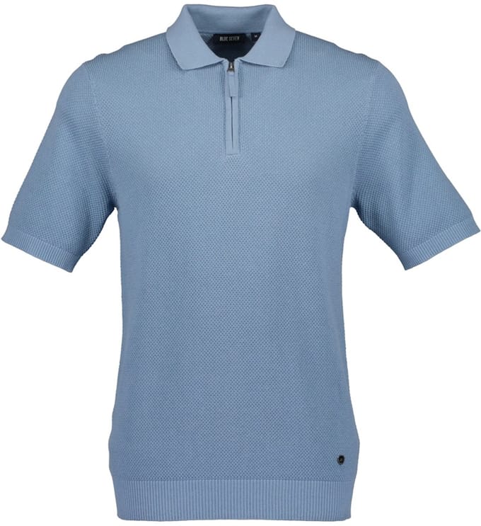 Blue Seven - Trui 327062 blue uni polokraag KM - maat M