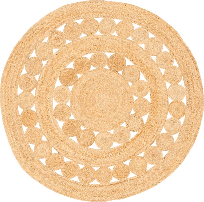 Pergamon Natuurvezeltapijt Jute Salsa Trend Rond