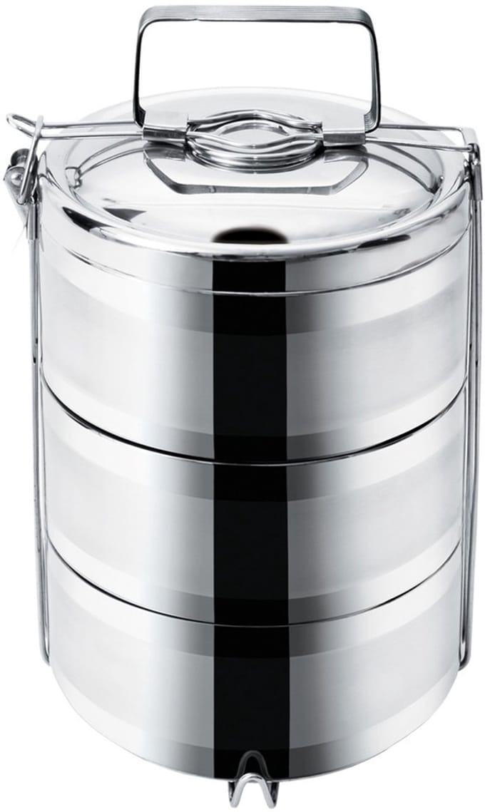 Orion - Thermische Stalen Menażka - 3 Lagen - 3x1,1 l - Handvat