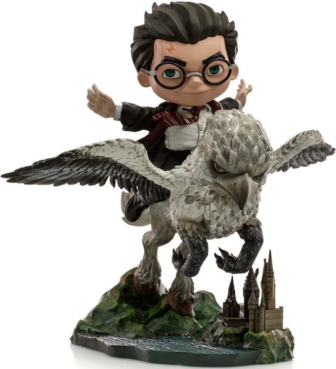 Iron Studios Harry Potter Beeld/figuur Mini Co. Illusion PVC Figure Harry Potter & Buckbeak 16 cm Multicolours