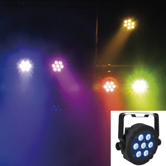 Led par Showtec compact Par 7 Q4 7 x 4 W RGBW zwart