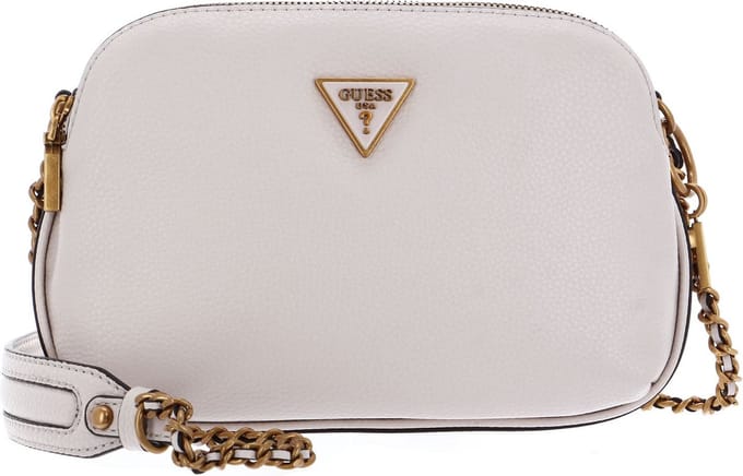 GUESS Schoudertas Becci Girlfriend Double Zip Crossbody Bag Seashell Crème