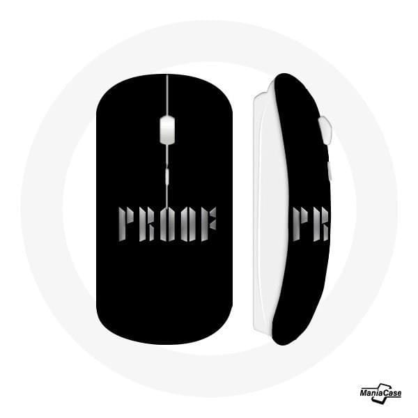 Wireless Mouse BTS Albumproof Het nieuwe album 2022 Zwarte achtergrond