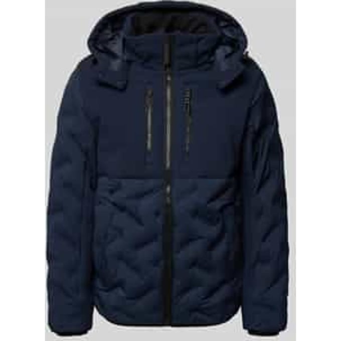 Regular fit bodywarmer met afneembare capuchon