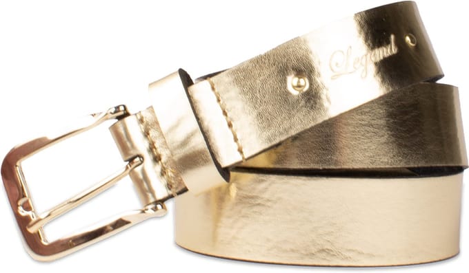 Legend Dames - Leren riem - Goud - 80cm