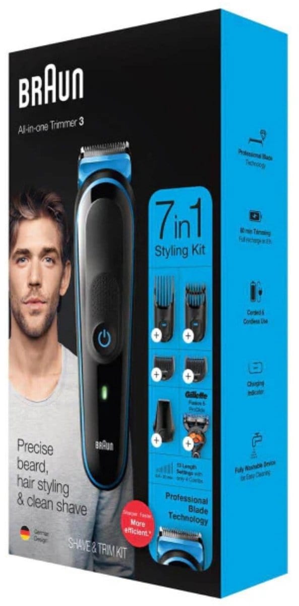 Braun - Trimset - 7-in-1 - 1 Trim Apparaat - 6 Opzetstukken