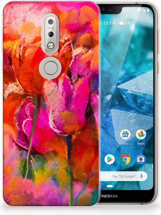 Hoesje maken Nokia 7.1 Tulips