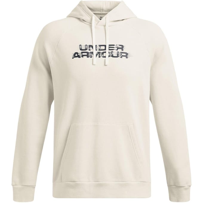 Under Armour Heren Rival Raglan-hoodie met trekkoord (Wit)