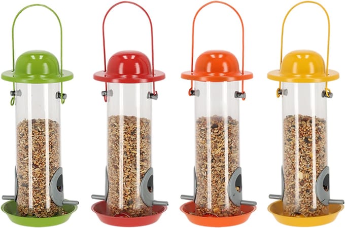 Esschert Design Natuurtinten vogelvoerdersilo