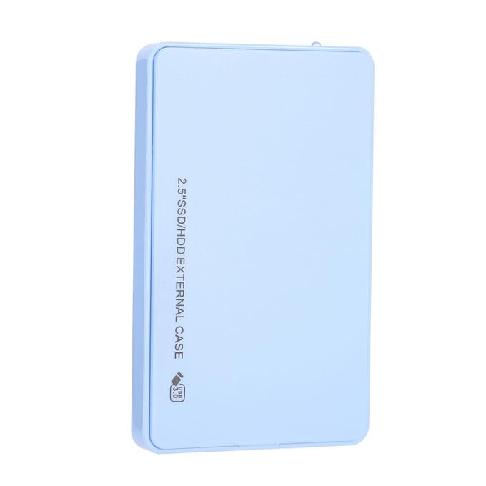 External Hard Drive Disk Enclosure Case USB 3.0 to SATA 2.5  7mm 9.5mm HDD SSD Tool free Blue (Not Inclube Hard Disk) blauw