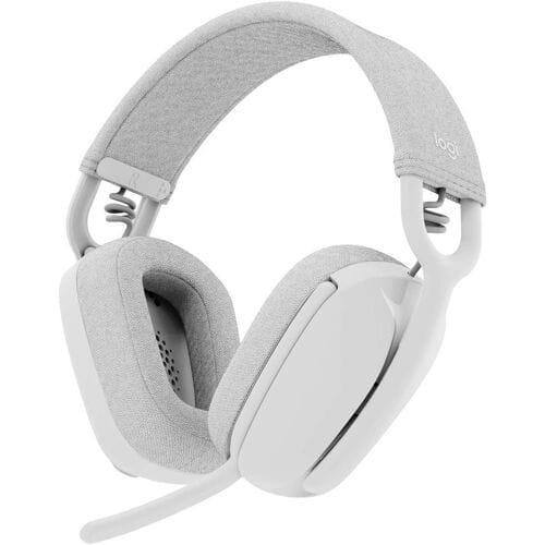 Logitech ZONE VIBE 100 Over Ear headset Bluetooth Stereo Wit Ruisonderdrukking (microfoon), Noise Cancelling Volumeregeling, Microfoon uitschakelbaar