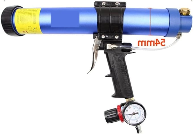 Kit Spuitpistool - Kit Kit Spuitpistool - Bouw en afdichting - Snelle gasontluchting - 600ml - Grijs