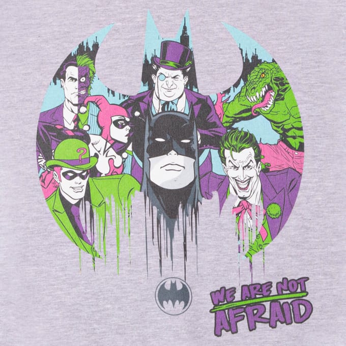 DC Batman We Are Not Afraid Sweatshirt - Grey - 3XL