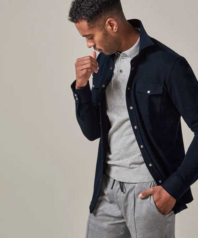 Profuomo Overshirt Blauw PPWF10005F
