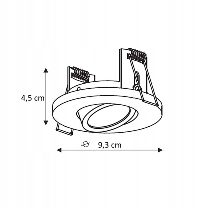 Licht Prestige Lagos Inbouwspot Chroom GU10 IP65 Verstelbaar