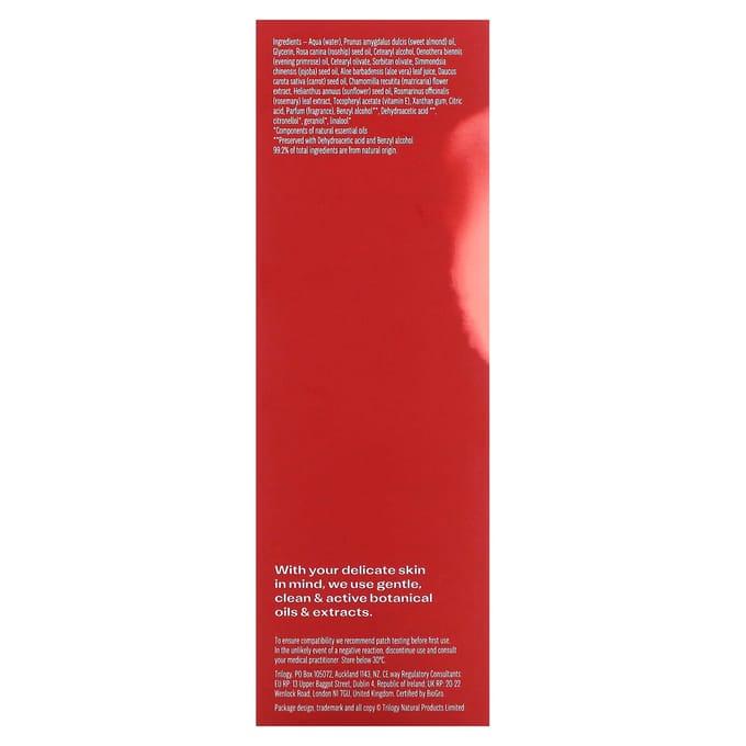 Trilogy, Nettoyant Crème Rose Musquée, pour tous types de peau, 6,76 fl oz (200 ml) red