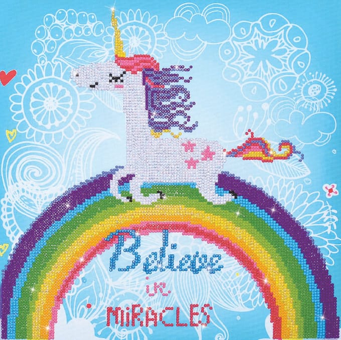 Diamond Dotz® Believe in Miracles - Diamond Painting (43x43 cm)