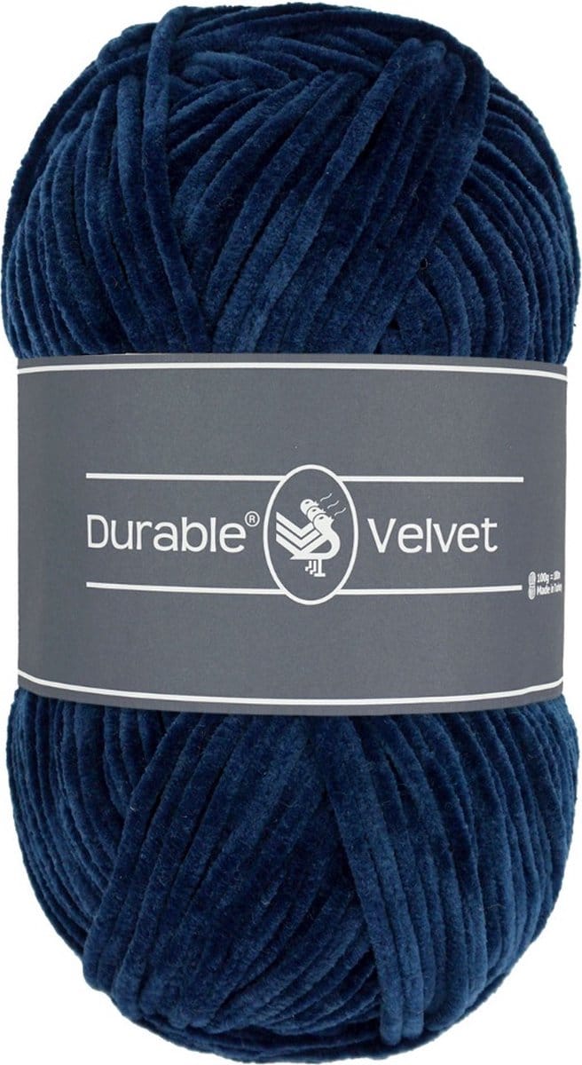 Durable Velvet - 321 navy - Chenille Garen