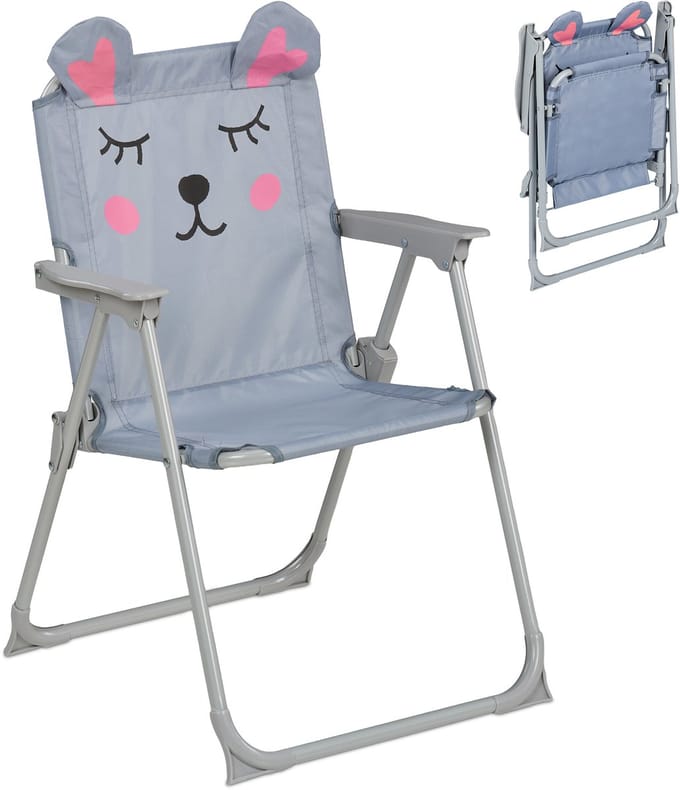 Campingstoel kinderen - opvouwbaar - zithoogte: 26 cm - muis