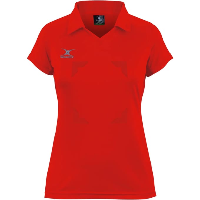 Gilbert Netball Eclipse Hook and Loop Shirt Girls - 9 - 10 Yrs - Rood