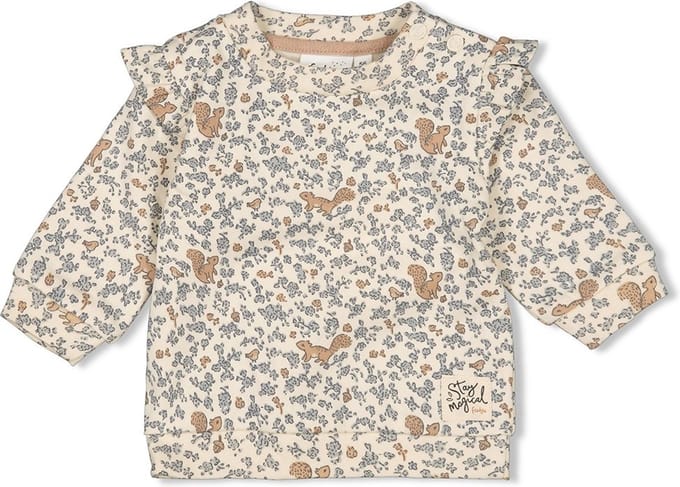 Feetje meisjes Sweater AOP Offwhite - Stay Magical