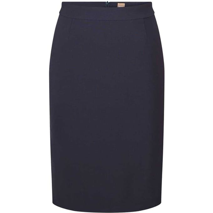 Boss Vilea effen kokerrok voor dames (Blauw)