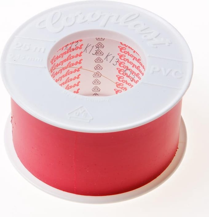 Corosplast 302 tape rood 50mm x 25 meter