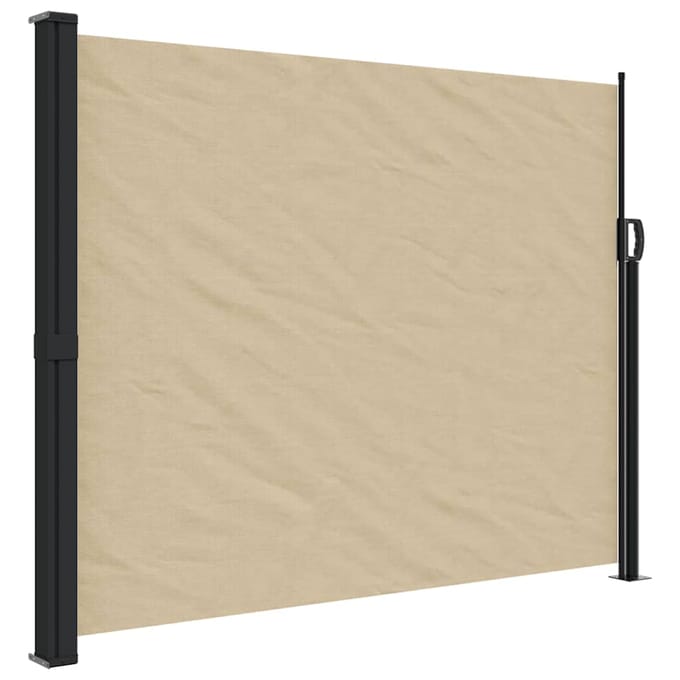 vidaXL - Windscherm - intrekbaar - 170x300 - cm - beige