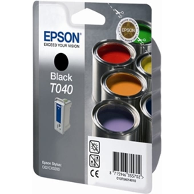 Epson T040 inktcartridge zwart (origineel)