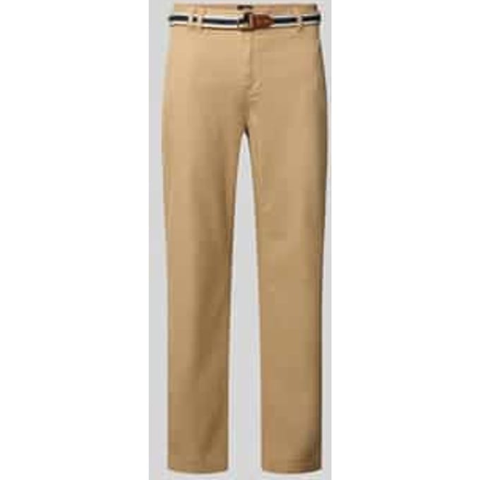 Chino met riem en steekzakken model 'WARREN'