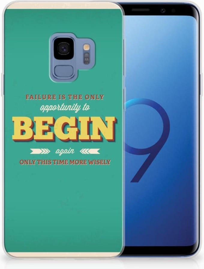 Samsung Galaxy S9 Siliconen hoesje met naam Quote Begin